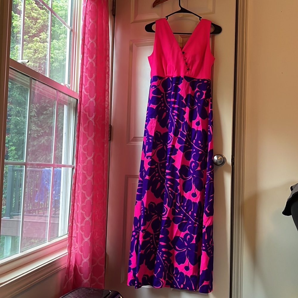 Ultra-cool 1960’s Lilia Maxi Hawaiian Dress made in Honolulu